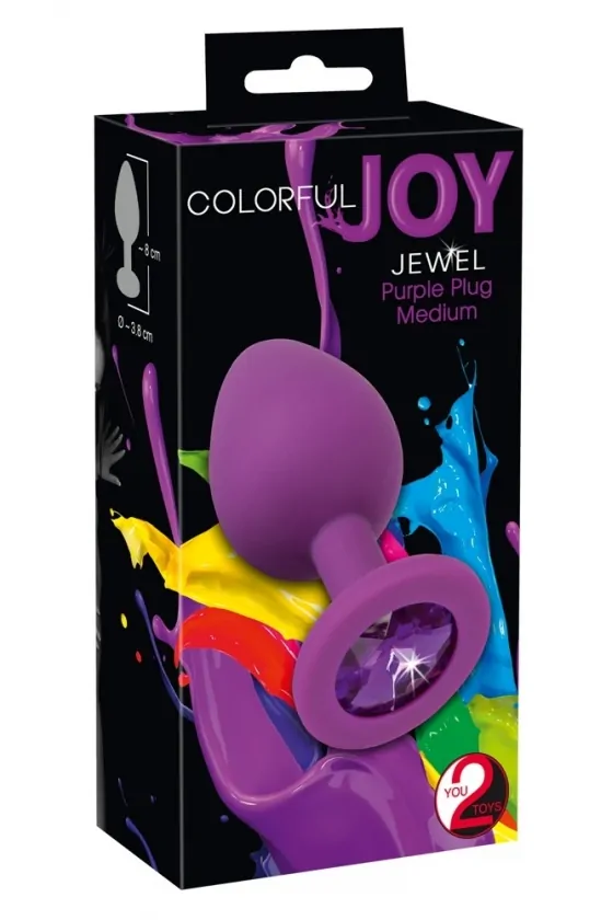 SILICONE ANAL PLUG PURPLE...