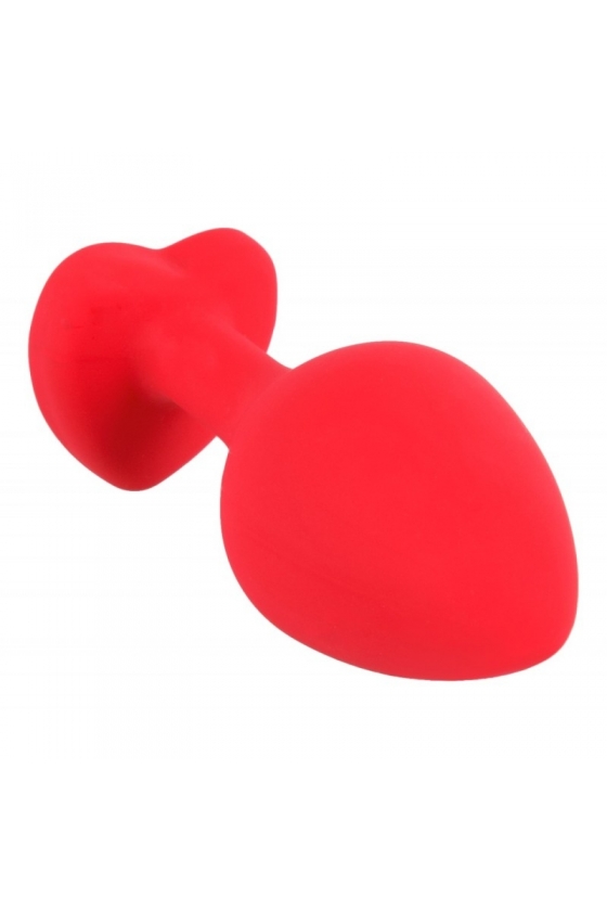 ANAL PLUG BRIGHTY LARGE SILICONE RED/BLUE