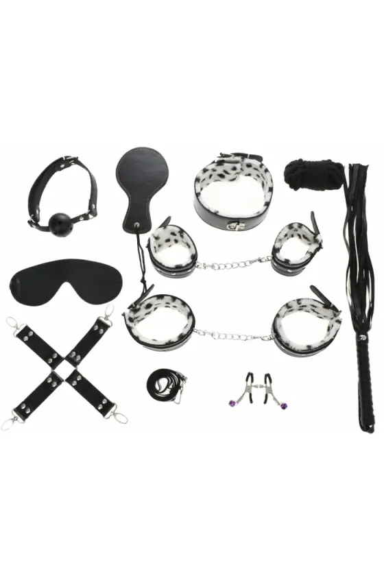BONDAGE SET BLACK / WHITE...