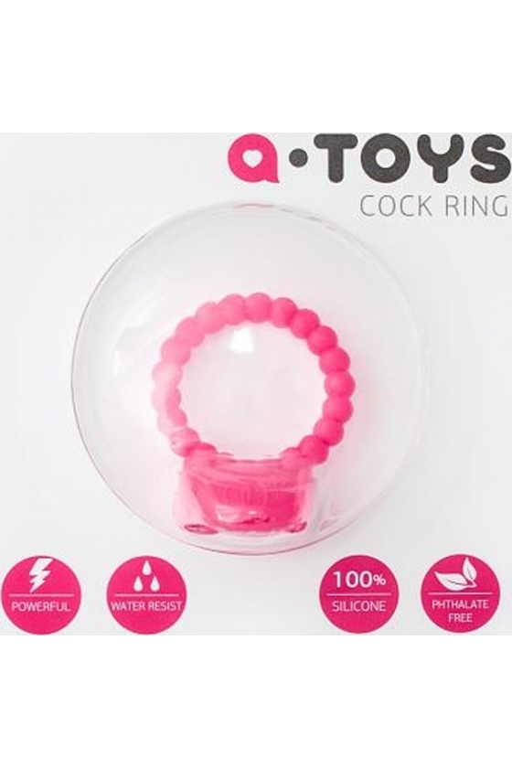 PINK A-TOYS RING WITH VIBRATION