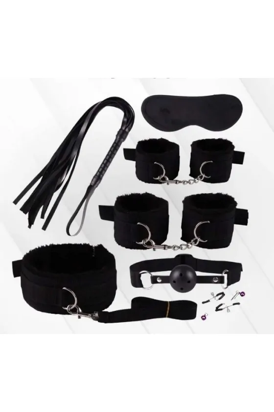 SET BDSM 7 PIECES BLACK