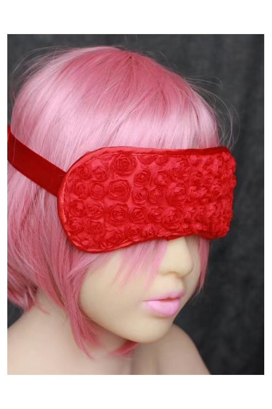 EYE MASK WITH RED ROSES