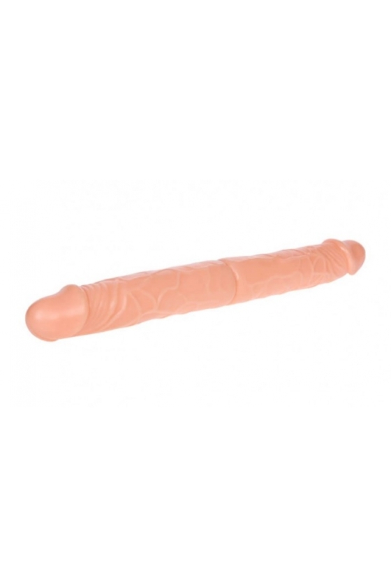 DILDO DOUBLE BENDABLE NATURAL ANAL 37CM