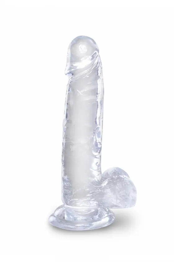 DILDO ME ΟΡΧΕΙΣ PVC 18CM...