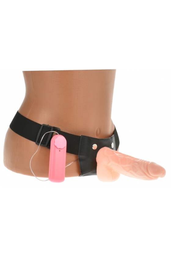 STRAP ON PLEASURE FOR TWO WITH VIBRATION NATURAL UNISEX
