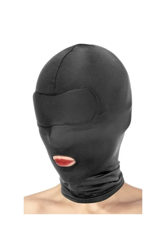 BLACK MASK OPEN MOUTH