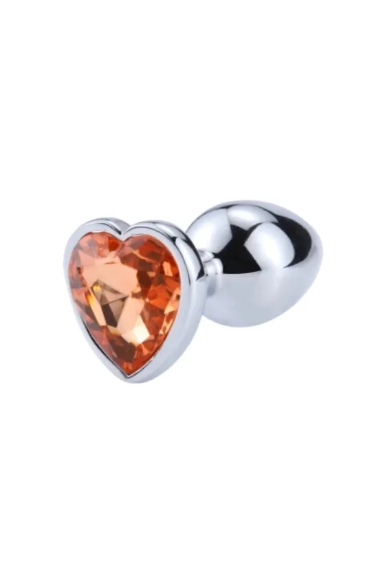 ANAL PLUG LARGE SILVER/ORANGE
