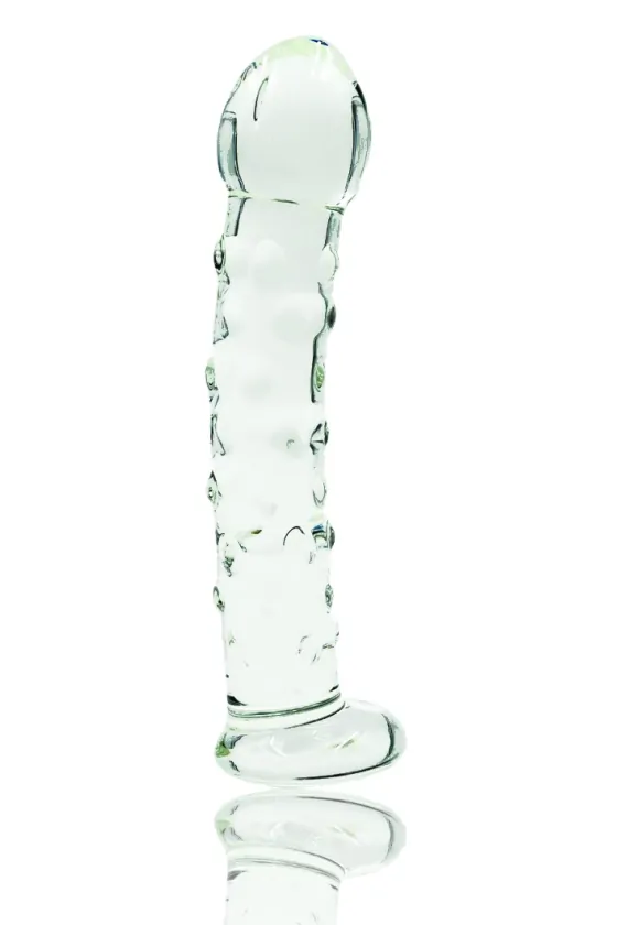 RIBBED DILDO PREMIUM GLASS...