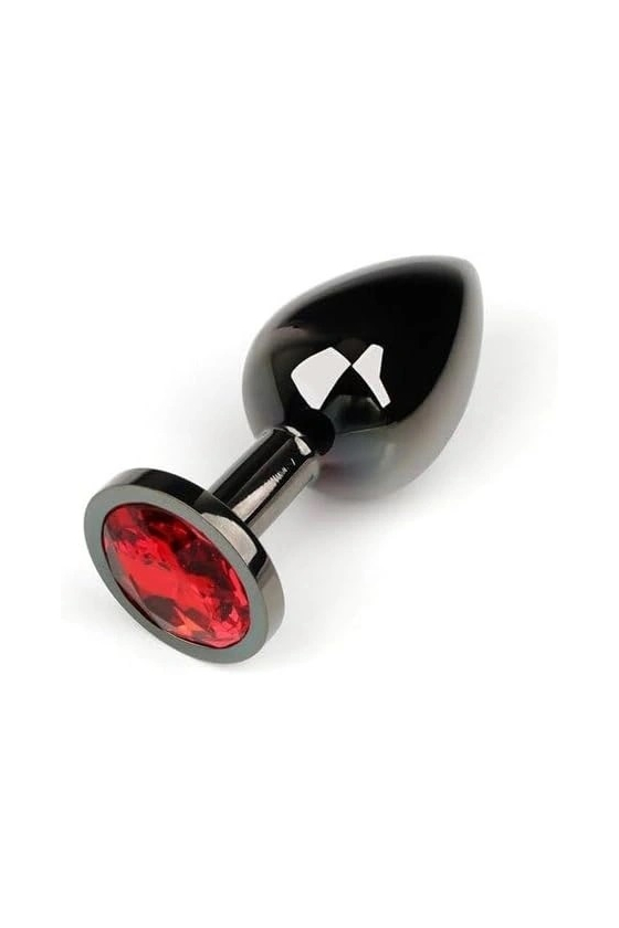 SMALL ANAL PLUG BLACK/RED