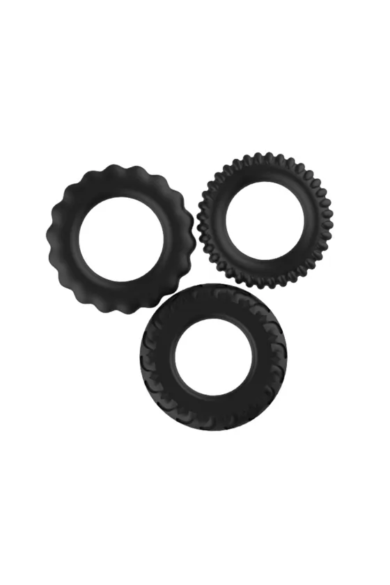 SET OF 3 TITANIUM SILICONE...