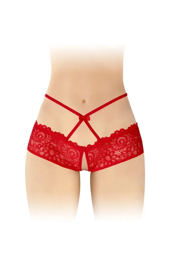 CELIA CROTCHLESS BIKINI RED...