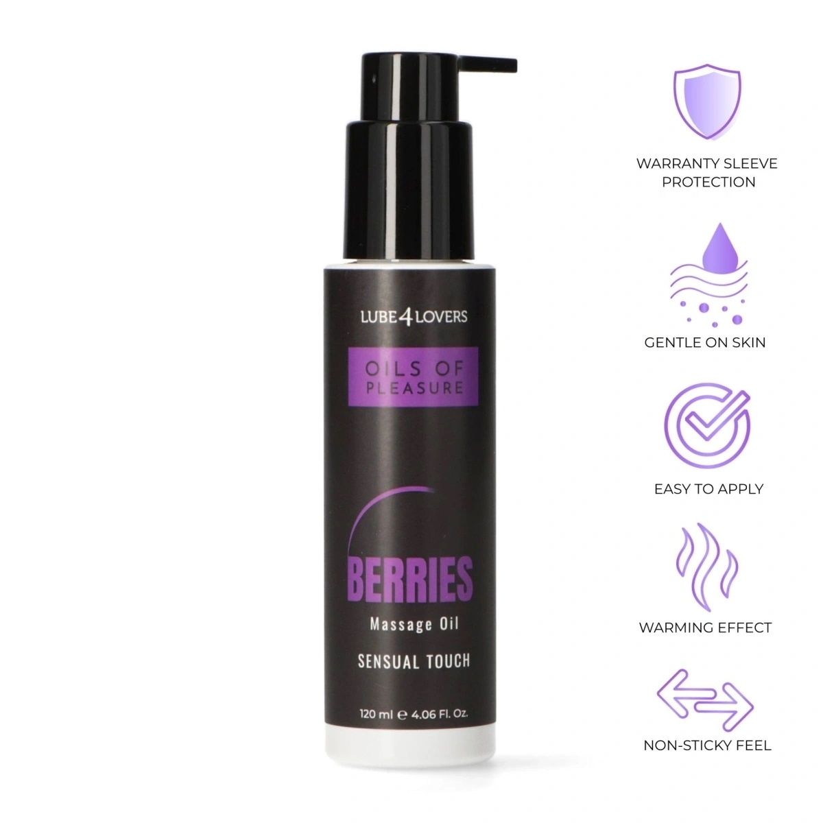 Oil of Pleasure, Berries Hot Massage Oil, 120 ml