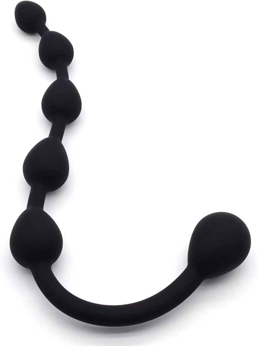 Anal Balls Merra Anal Beads, Silicone, Black, 29.5 cm